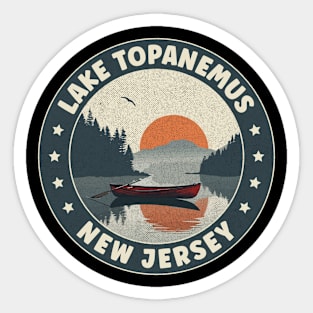 Lake Topanemus New Jersey Sunset Sticker